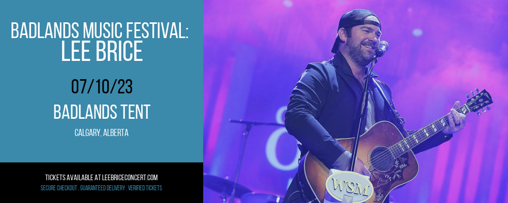 Badlands Music Festival: Lee Brice at Lee Brice Concerts