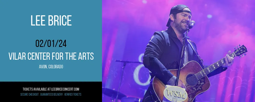 Lee Brice at Vilar Center For The Arts at Vilar Center For The Arts